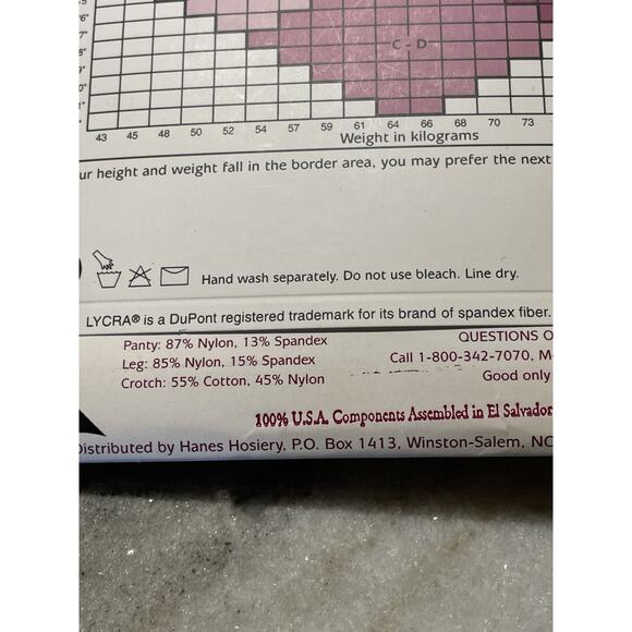 Hanes Silk Reflections Vintage Pantyhose NWT 1996 Soft Taupe Size CD Style 715 - Picture 5 of 7